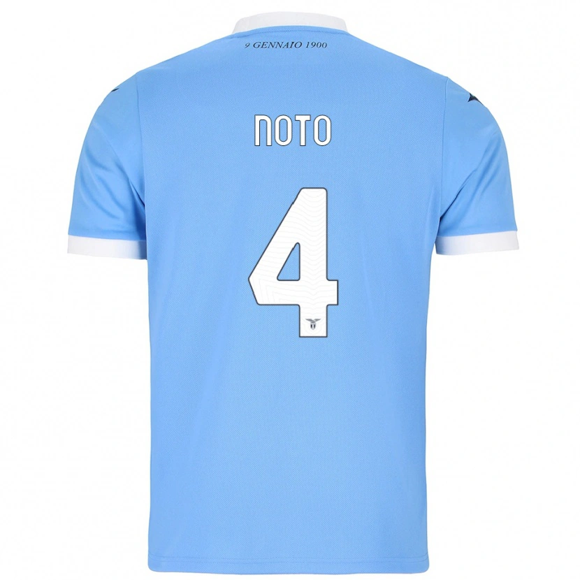 Danxen Herren Pierpaolo Noto #4 Himmelblau Weiß Heimtrikot Trikot 2025/26 T-Shirt Schweiz