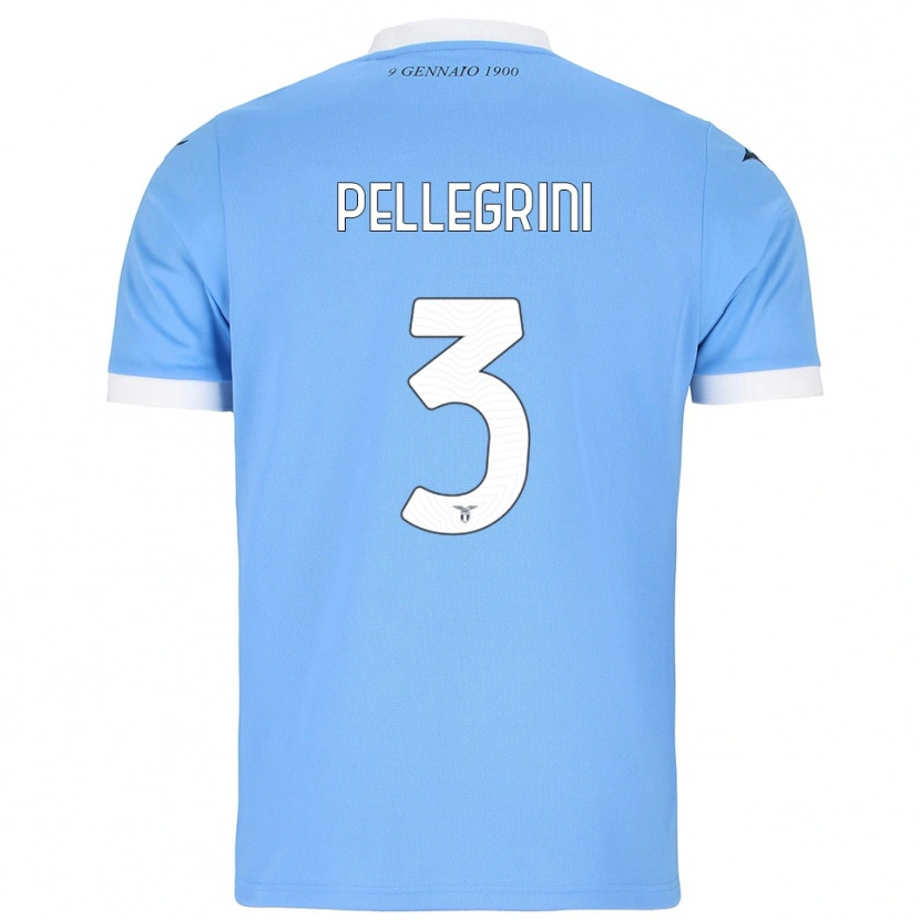 Danxen Herren Luca Pellegrini #3 Himmelblau Weiß Heimtrikot Trikot 2025/26 T-Shirt Schweiz