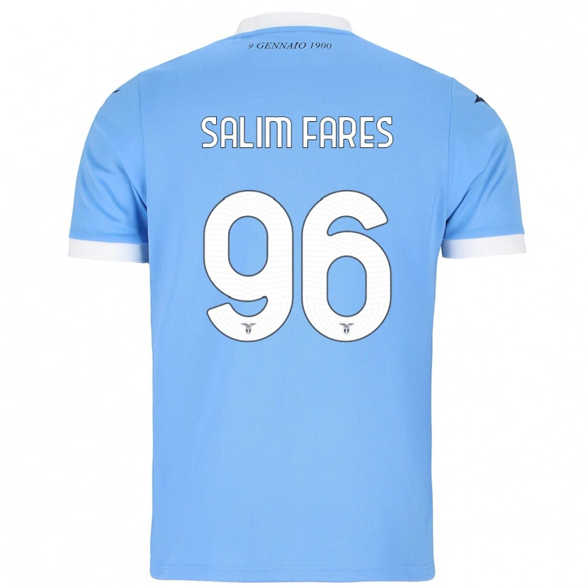 Danxen Herren Mohamed Salim Fares #96 Himmelblau Weiß Heimtrikot Trikot 2025/26 T-Shirt Schweiz