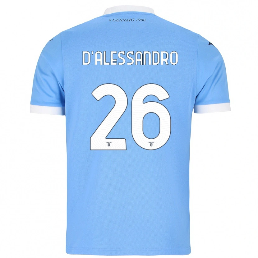 Danxen Herren Mattya D'alessandro #26 Himmelblau Weiß Heimtrikot Trikot 2025/26 T-Shirt Schweiz