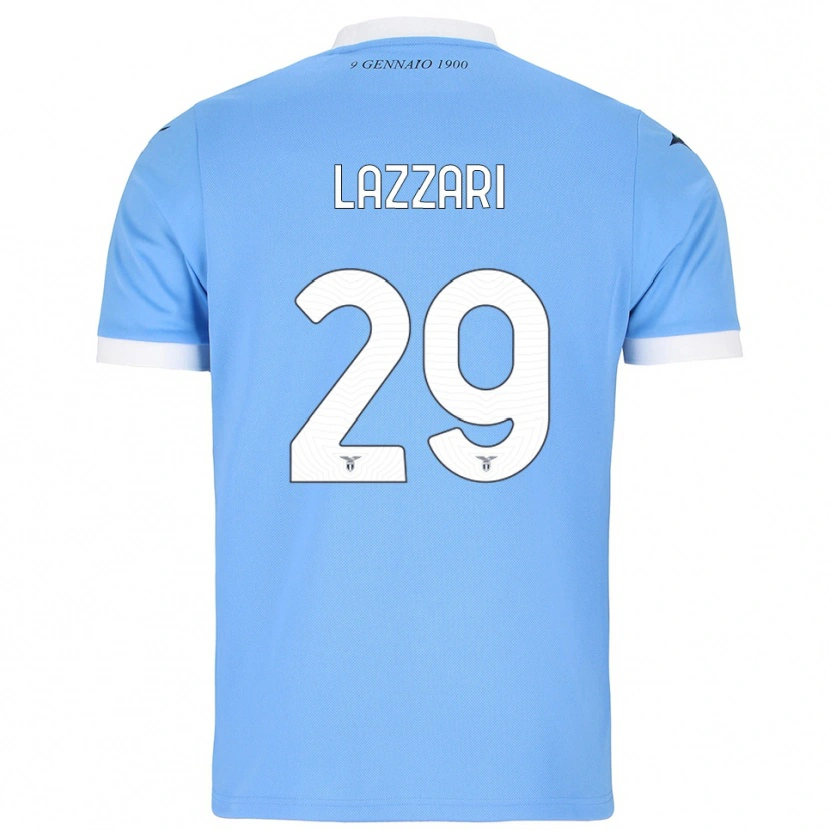 Danxen Herren Manuel Lazzari #29 Himmelblau Weiß Heimtrikot Trikot 2025/26 T-Shirt Schweiz