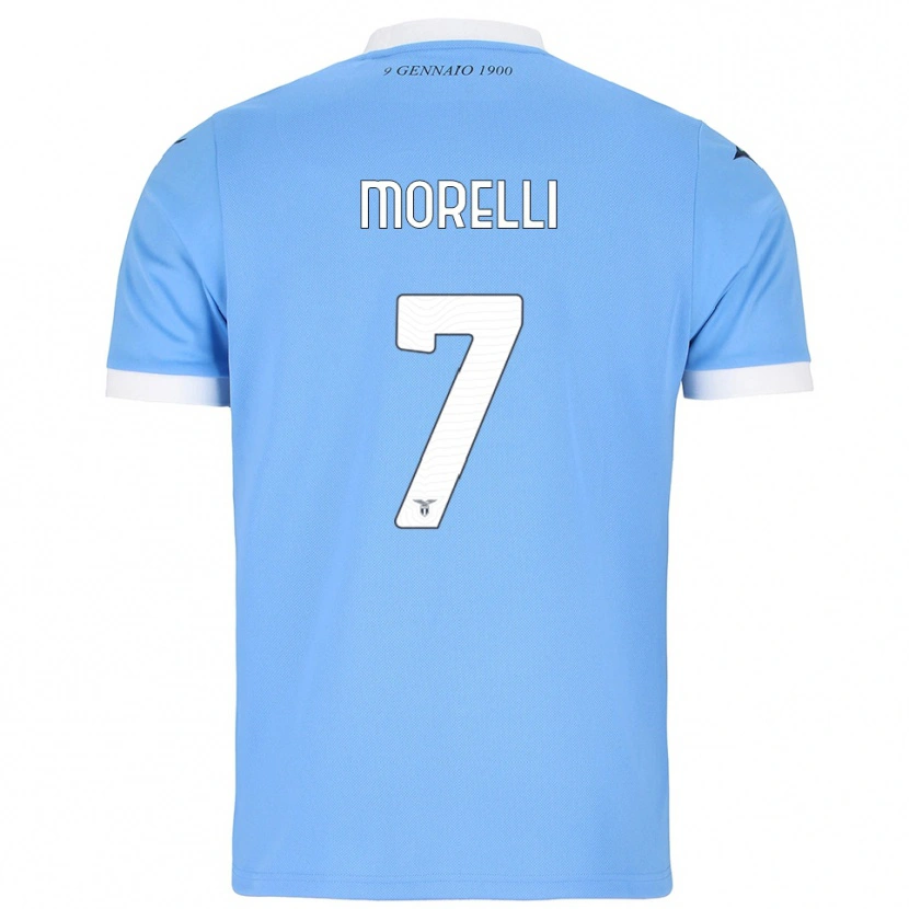Danxen Herren Matteo Morelli #7 Himmelblau Weiß Heimtrikot Trikot 2025/26 T-Shirt Schweiz