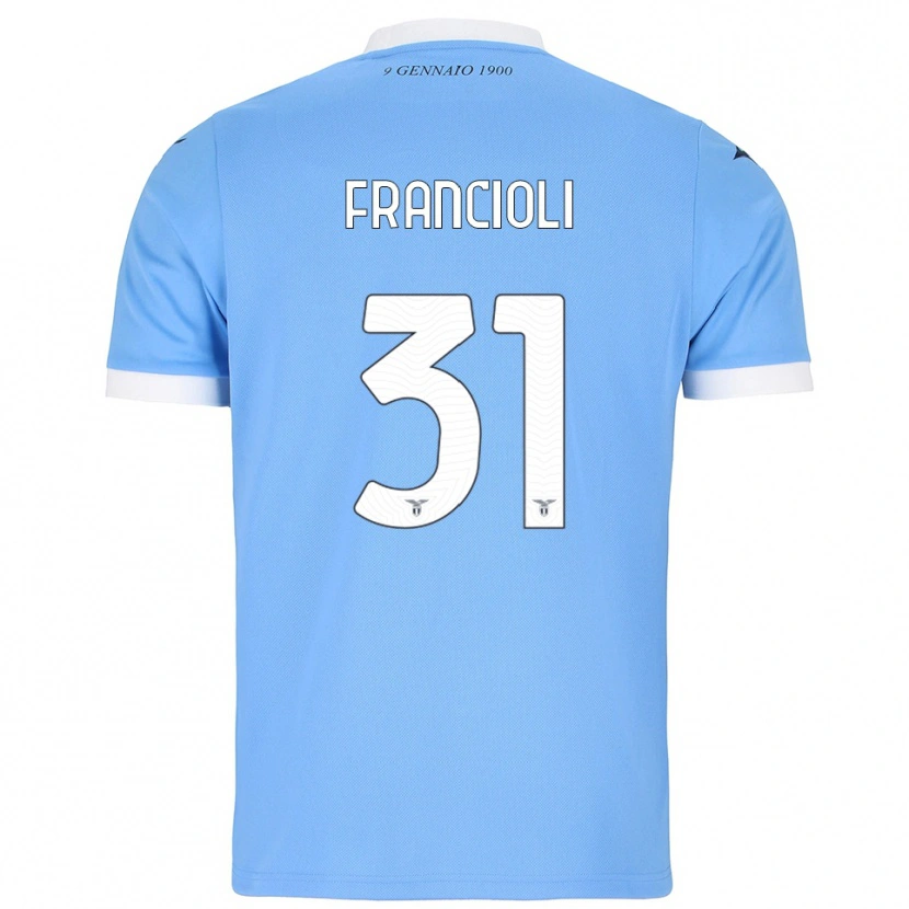 Danxen Herren Diego Francioli #31 Himmelblau Weiß Heimtrikot Trikot 2025/26 T-Shirt Schweiz