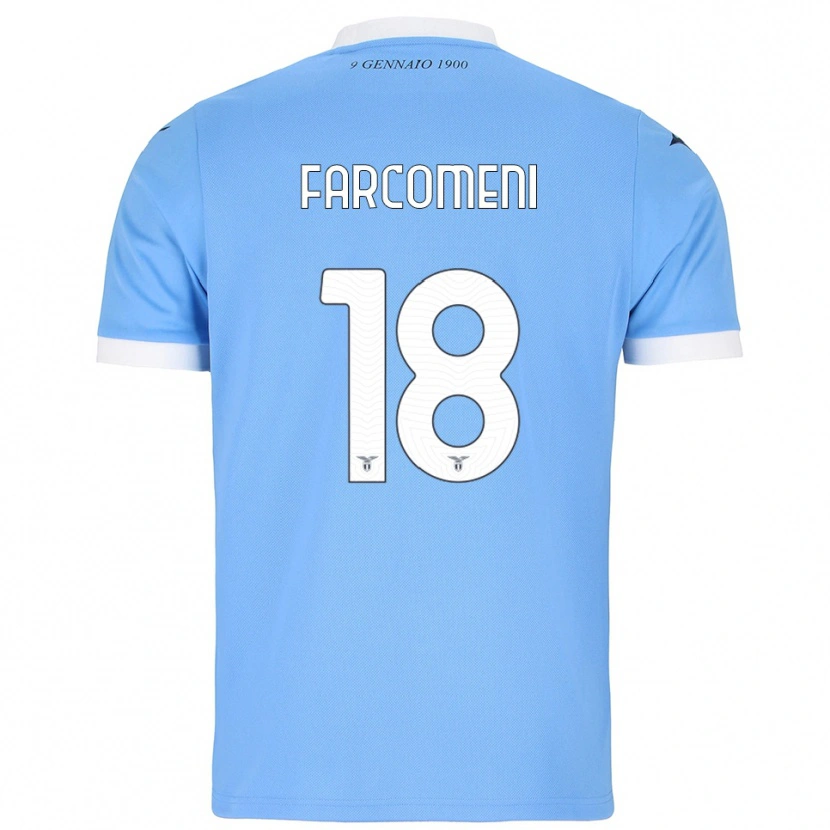 Danxen Herren Valerio Farcomeni #18 Himmelblau Weiß Heimtrikot Trikot 2025/26 T-Shirt Schweiz