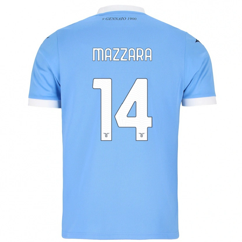 Danxen Herren Matteo Mazzara #14 Himmelblau Weiß Heimtrikot Trikot 2025/26 T-Shirt Schweiz