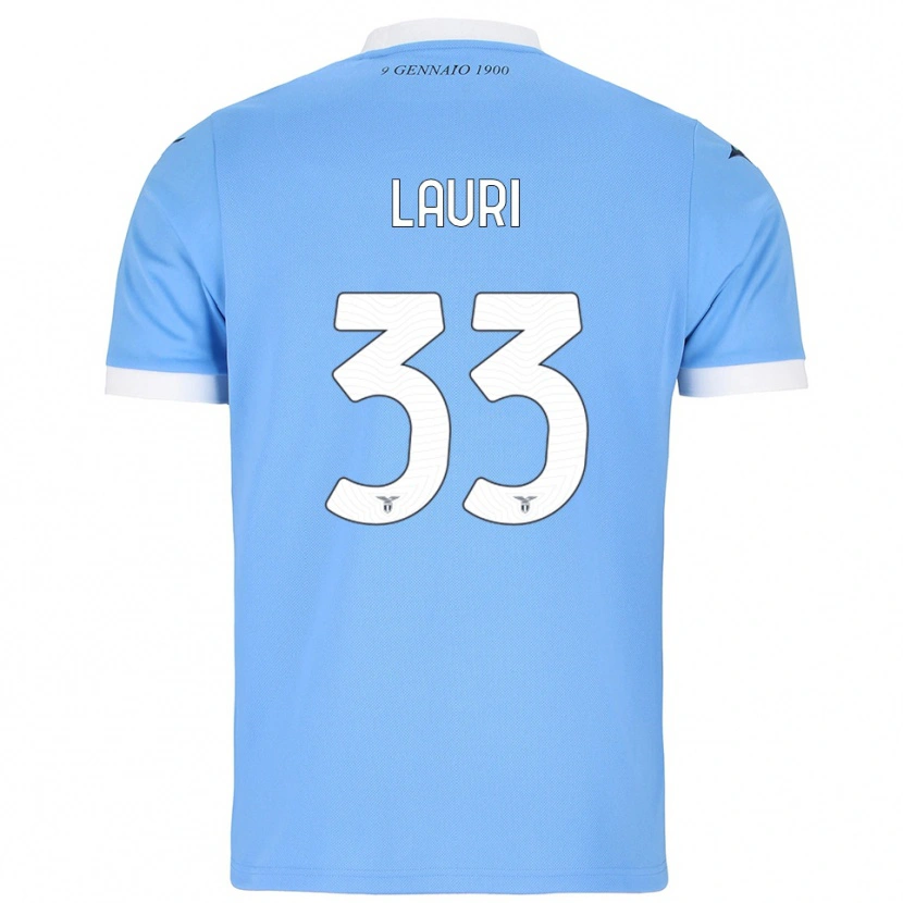 Danxen Herren Giacomo Lauri #33 Himmelblau Weiß Heimtrikot Trikot 2025/26 T-Shirt Schweiz