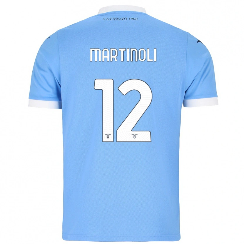 Danxen Herren Elettra Martinoli #12 Himmelblau Weiß Heimtrikot Trikot 2025/26 T-Shirt Schweiz