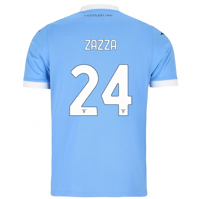 Danxen Herren Matteo Zazza #24 Himmelblau Weiß Heimtrikot Trikot 2025/26 T-Shirt Schweiz