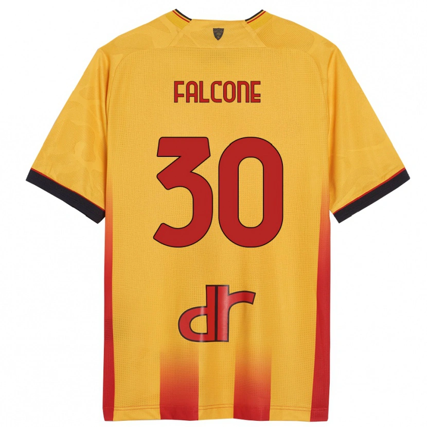 Danxen Herren Wladimiro Falcone #30 Gelb Orange Heimtrikot Trikot 2025/26 T-Shirt Schweiz