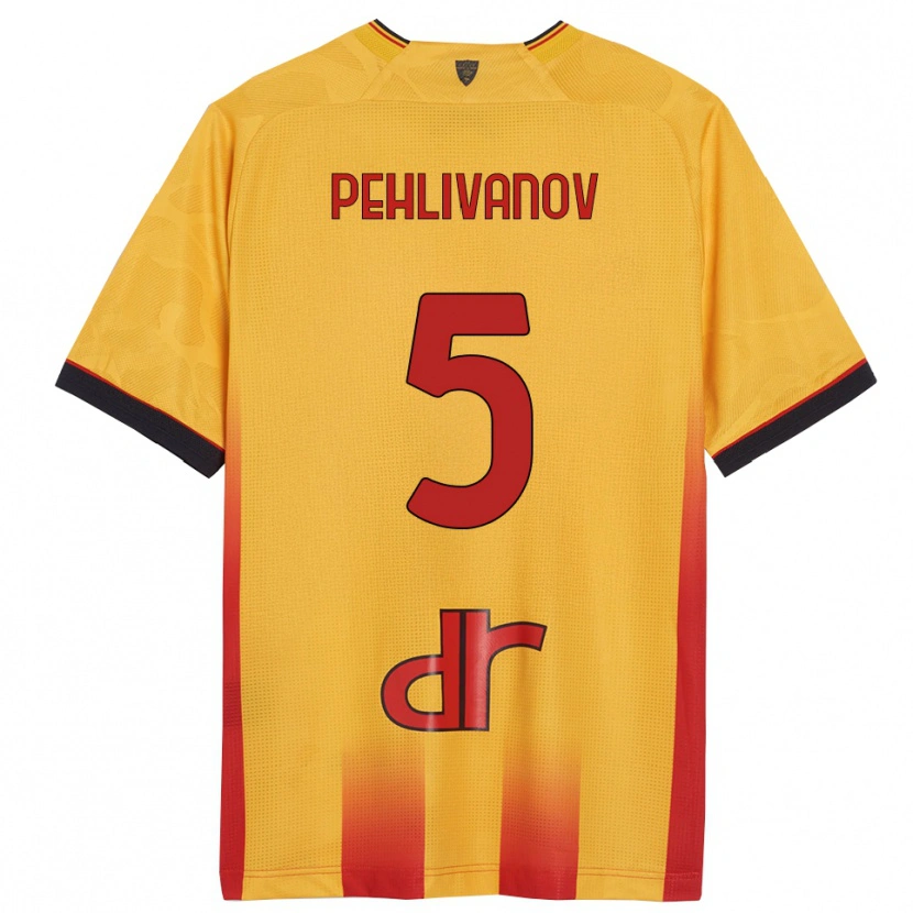 Danxen Herren Cristian Pehlivanov #5 Gelb Orange Heimtrikot Trikot 2025/26 T-Shirt Schweiz