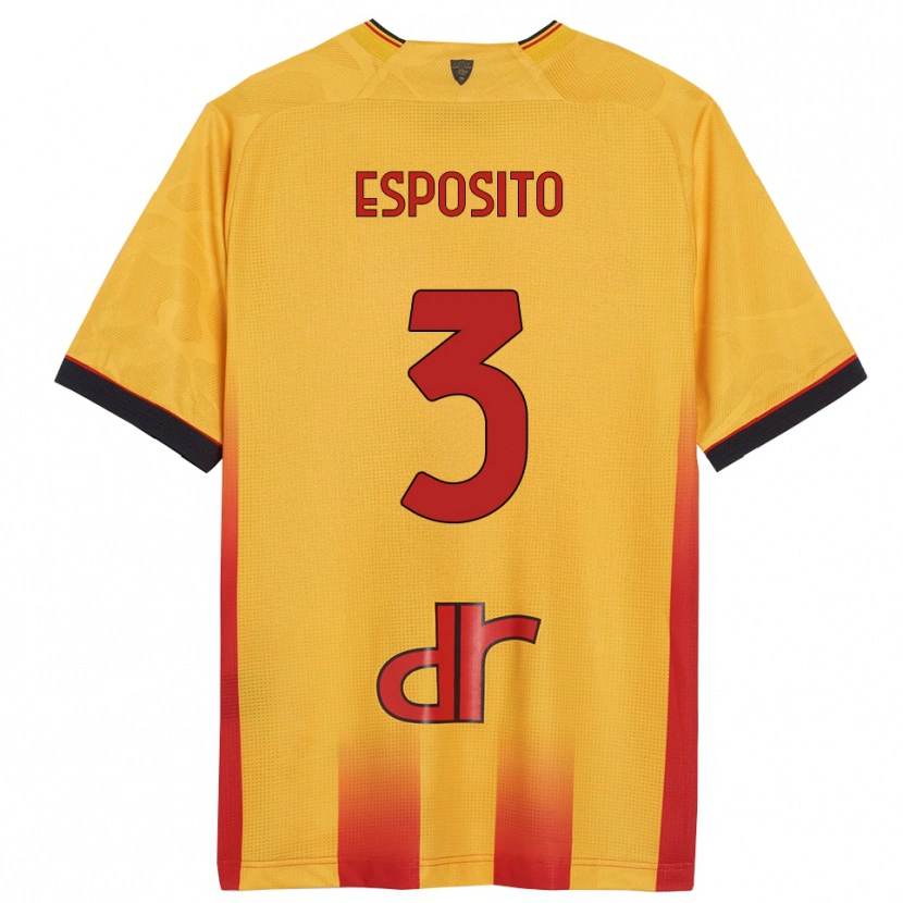 Danxen Herren Sebastian Esposito #3 Gelb Orange Heimtrikot Trikot 2025/26 T-Shirt Schweiz