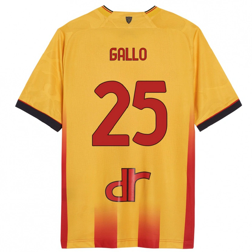 Danxen Herren Antonino Gallo #25 Gelb Orange Heimtrikot Trikot 2025/26 T-Shirt Schweiz