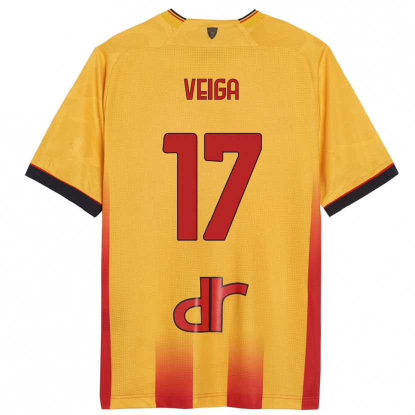 Danxen Herren Danilo Veiga #17 Gelb Orange Heimtrikot Trikot 2025/26 T-Shirt Schweiz