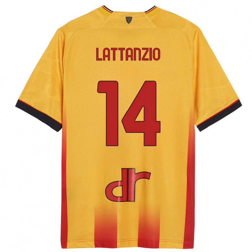 Danxen Herren Gianluca Lattanzio #14 Gelb Orange Heimtrikot Trikot 2025/26 T-Shirt Schweiz