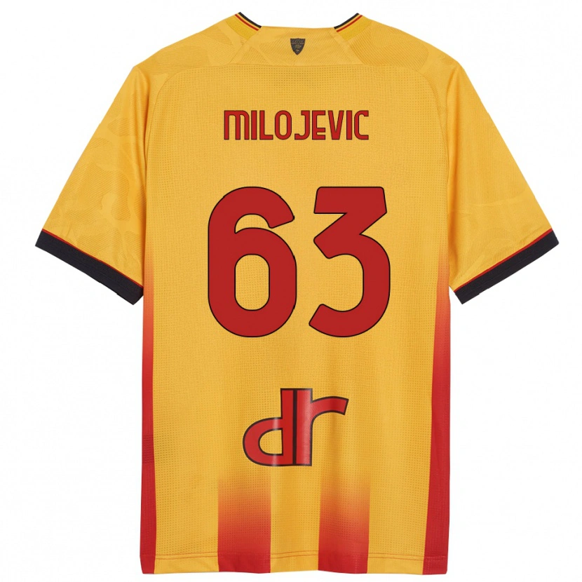 Danxen Herren Nemanja Milojevic #63 Gelb Orange Heimtrikot Trikot 2025/26 T-Shirt Schweiz