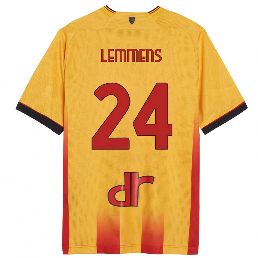 Danxen Herren Mats Lemmens #24 Gelb Orange Heimtrikot Trikot 2025/26 T-Shirt Schweiz