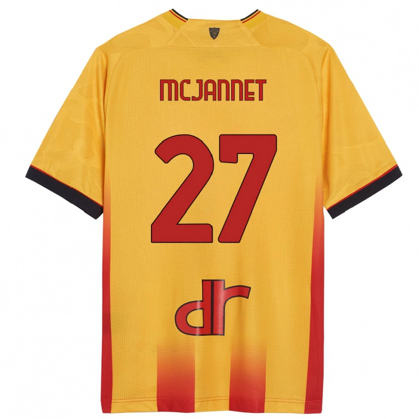Danxen Herren Ed Mcjannet #27 Gelb Orange Heimtrikot Trikot 2025/26 T-Shirt Schweiz