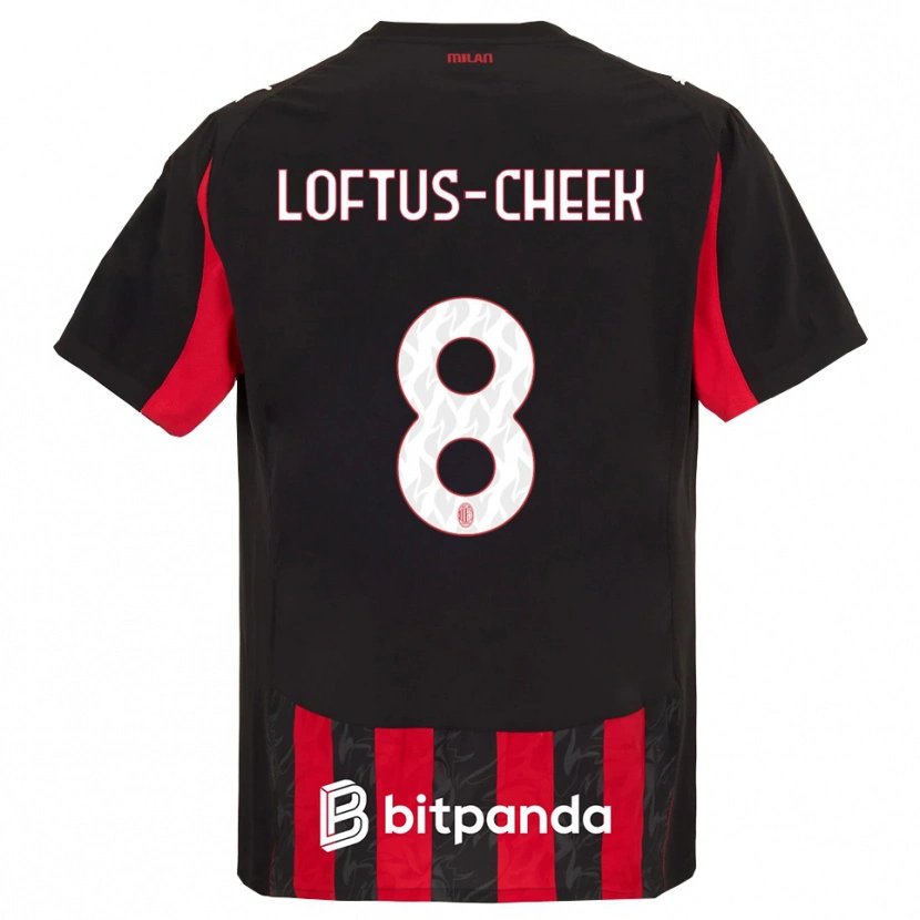 Danxen Herren Ruben Loftus-Cheek #8 Rot Schwarz Heimtrikot Trikot 2025/26 T-Shirt Schweiz
