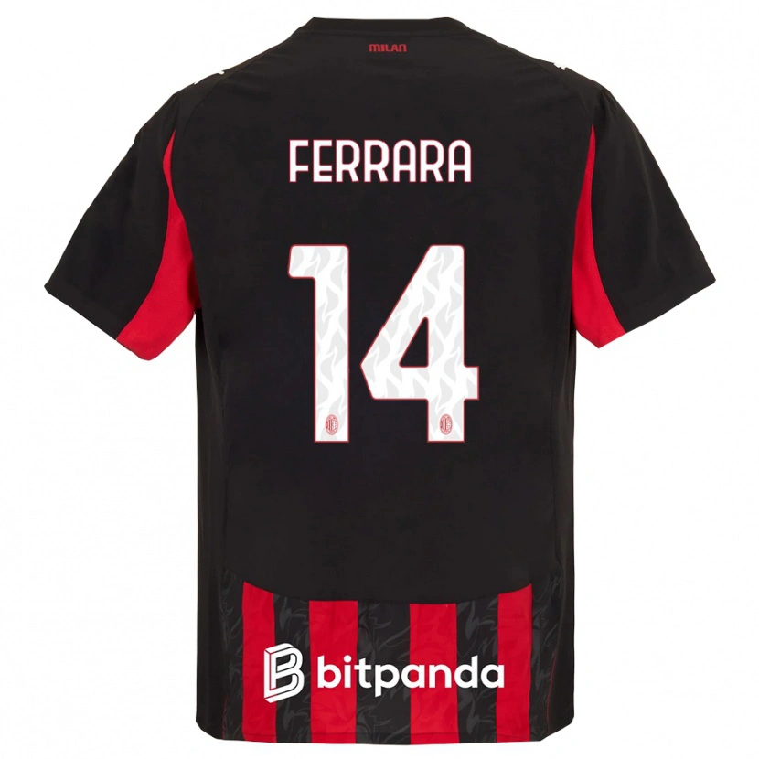Danxen Herren Francesco Ferrara #14 Rot Schwarz Heimtrikot Trikot 2025/26 T-Shirt Schweiz