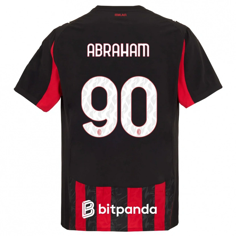 Danxen Herren Tammy Abraham #90 Rot Schwarz Heimtrikot Trikot 2025/26 T-Shirt Schweiz