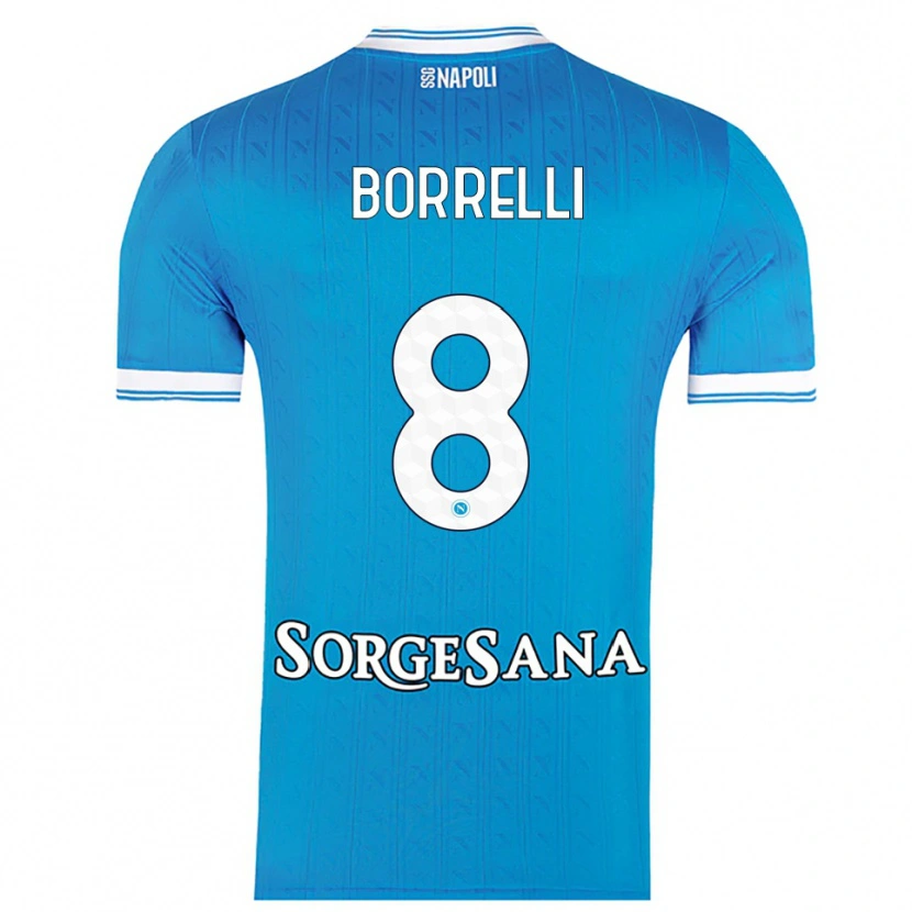 Danxen Herren Ciro Borrelli #8 Himmelblau Weiß Heimtrikot Trikot 2025/26 T-Shirt Schweiz