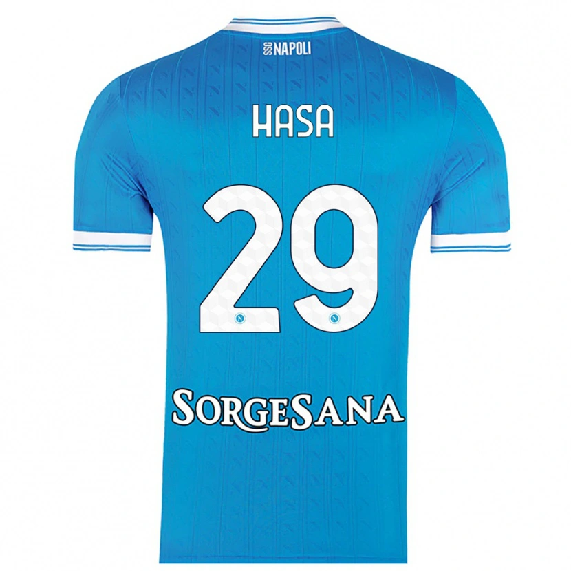 Danxen Herren Luis Hasa #29 Himmelblau Weiß Heimtrikot Trikot 2025/26 T-Shirt Schweiz