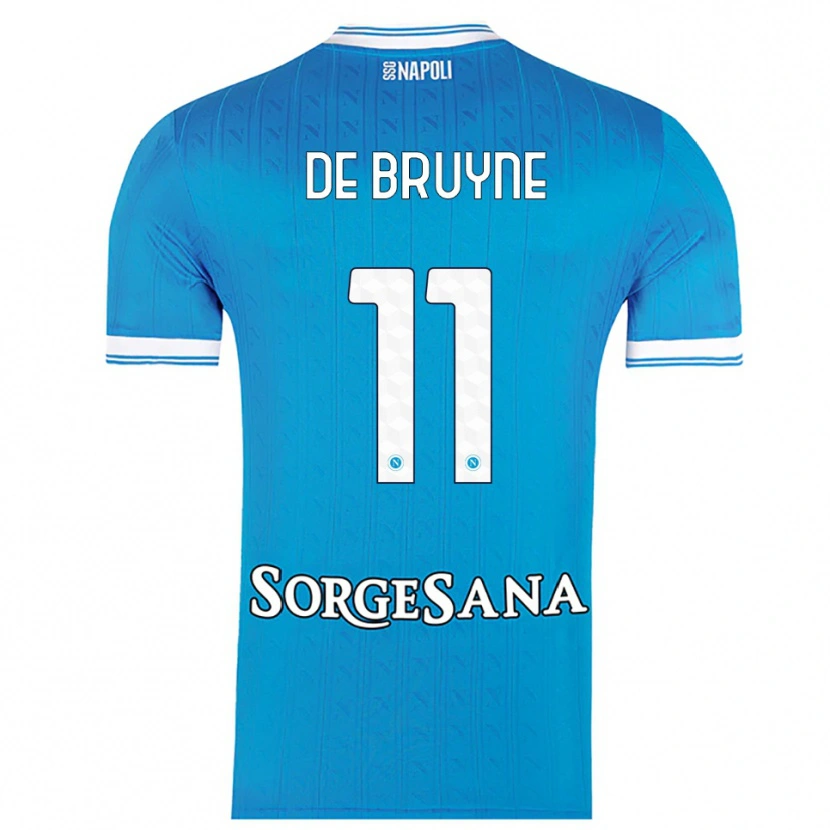 Danxen Herren Kevin De Bruyne #11 Himmelblau Weiß Heimtrikot Trikot 2025/26 T-Shirt Schweiz
