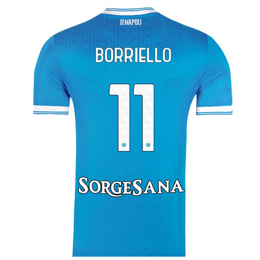 Danxen Herren Salvatore Borriello #11 Himmelblau Weiß Heimtrikot Trikot 2025/26 T-Shirt Schweiz