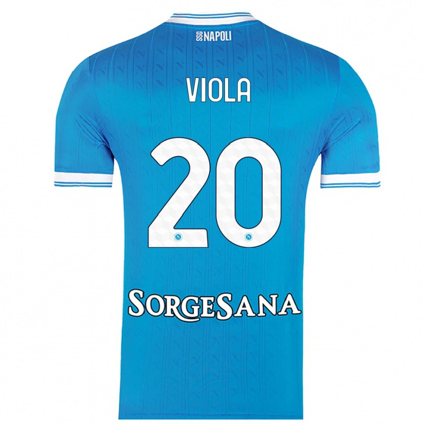 Danxen Herren Nicola Viola #20 Himmelblau Weiß Heimtrikot Trikot 2025/26 T-Shirt Schweiz