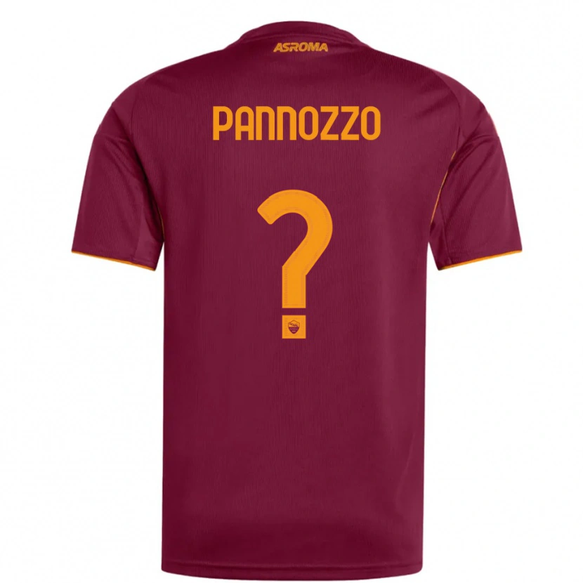Danxen Herren Nicolò Pannozzo #0 Burgunderrot Orange Heimtrikot Trikot 2025/26 T-Shirt Schweiz