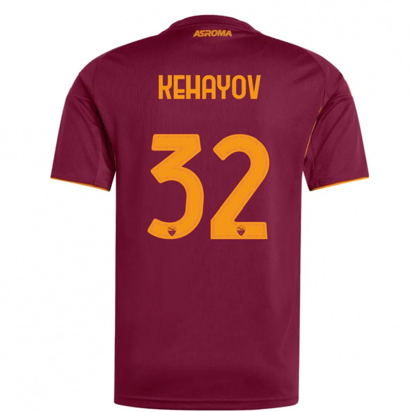 Danxen Herren Atanas Kehayov #32 Burgunderrot Orange Heimtrikot Trikot 2025/26 T-Shirt Schweiz