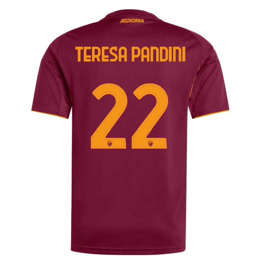 Danxen Herren Marta Teresa Pandini #22 Burgunderrot Orange Heimtrikot Trikot 2025/26 T-Shirt Schweiz