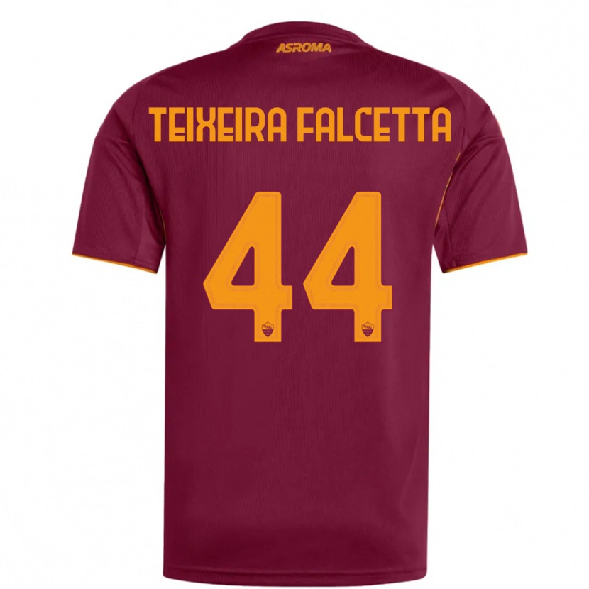 Danxen Herren Pietro Teixeira Falcetta #44 Burgunderrot Orange Heimtrikot Trikot 2025/26 T-Shirt Schweiz