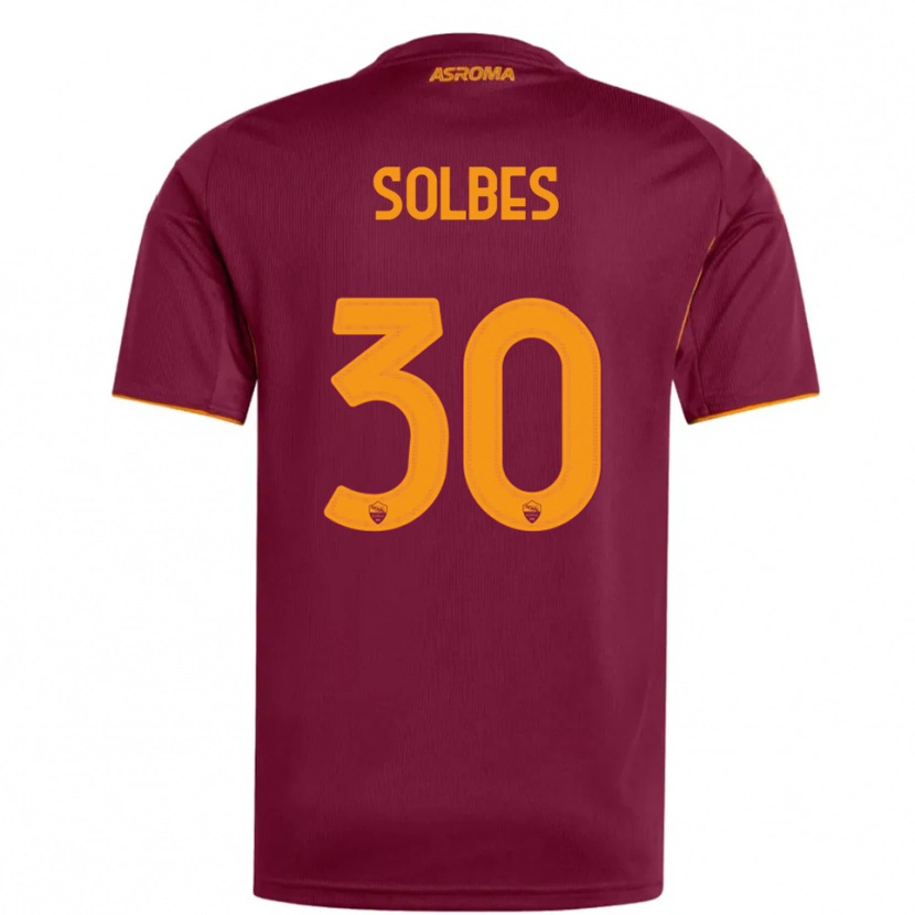 Danxen Herren Ricardo Solbes #30 Burgunderrot Orange Heimtrikot Trikot 2025/26 T-Shirt Schweiz
