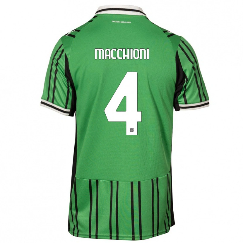 Danxen Herren Tommaso Macchioni #4 Grün Schwarz Heimtrikot Trikot 2025/26 T-Shirt Schweiz