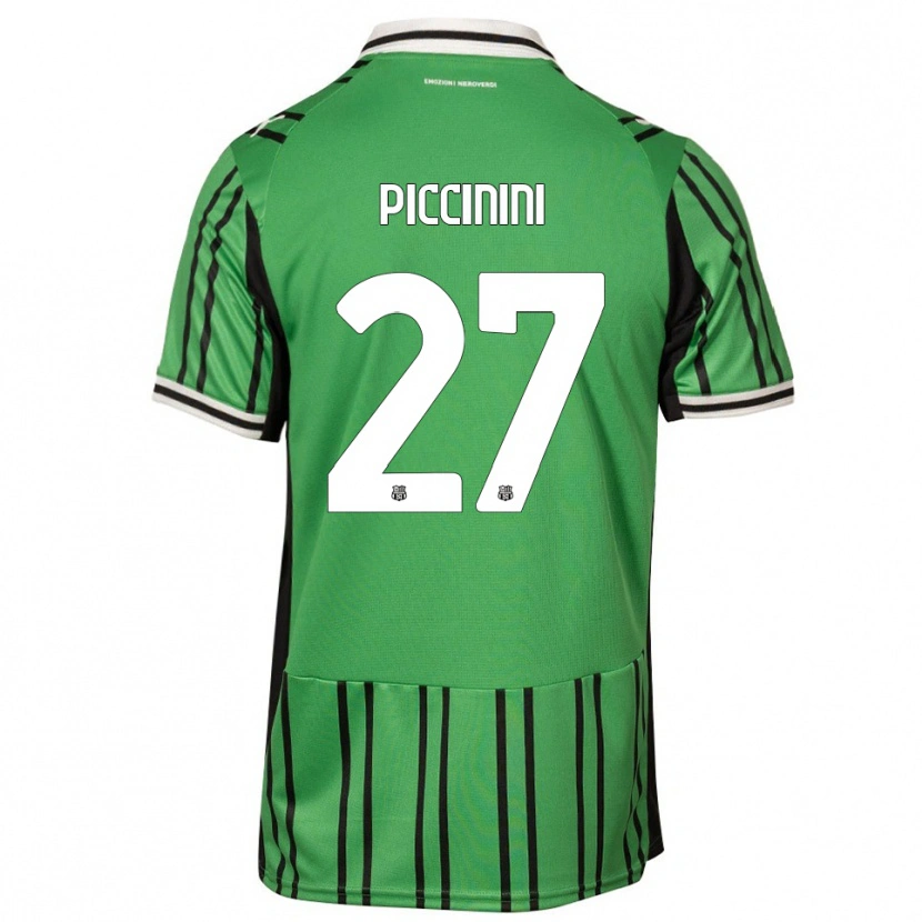 Danxen Herren Stefano Piccinini #27 Grün Schwarz Heimtrikot Trikot 2025/26 T-Shirt Schweiz