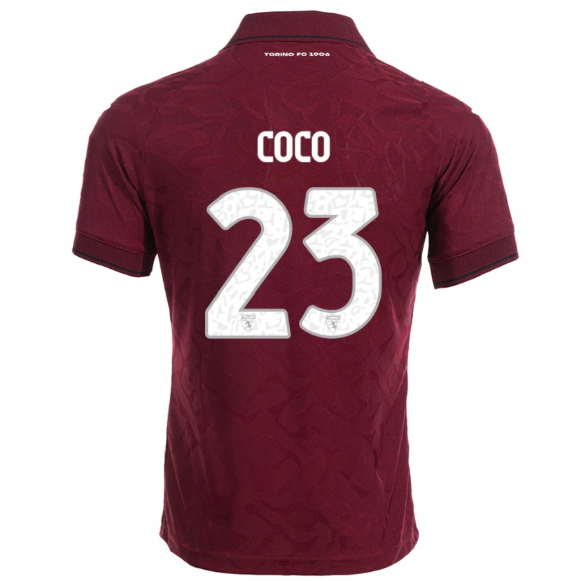 Danxen Herren Saúl Coco #23 Burgunderrot Weiß Heimtrikot Trikot 2025/26 T-Shirt Schweiz