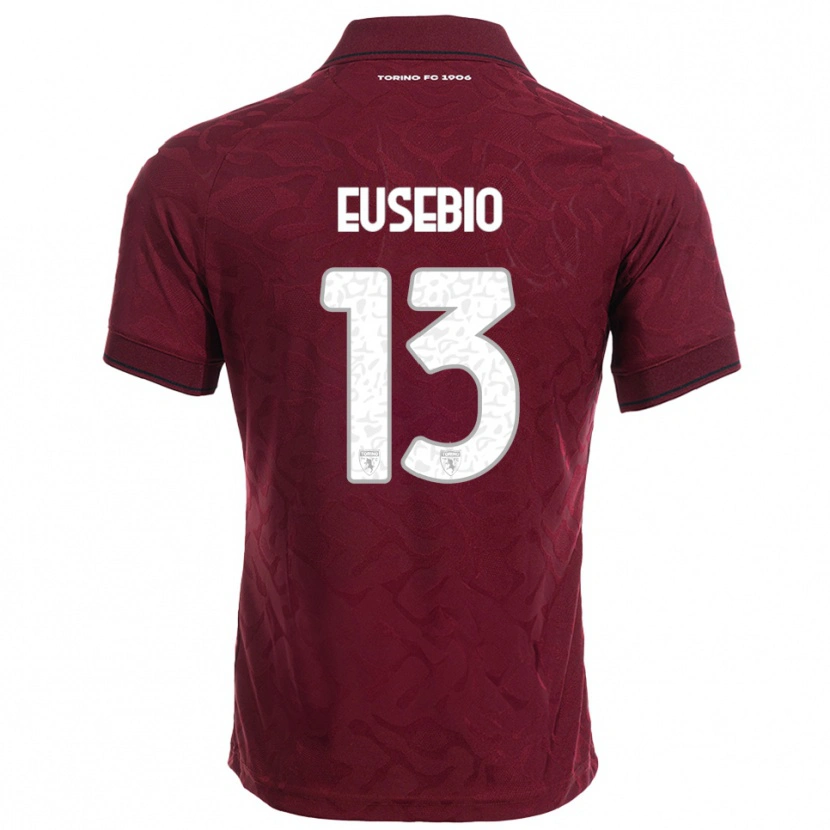 Danxen Herren Chiara Eusebio #13 Burgunderrot Weiß Heimtrikot Trikot 2025/26 T-Shirt Schweiz