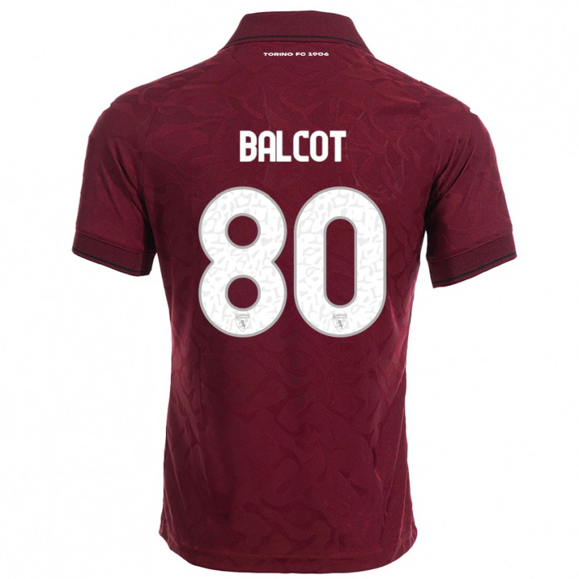 Danxen Herren Côme Bianay Balcot #80 Burgunderrot Weiß Heimtrikot Trikot 2025/26 T-Shirt Schweiz