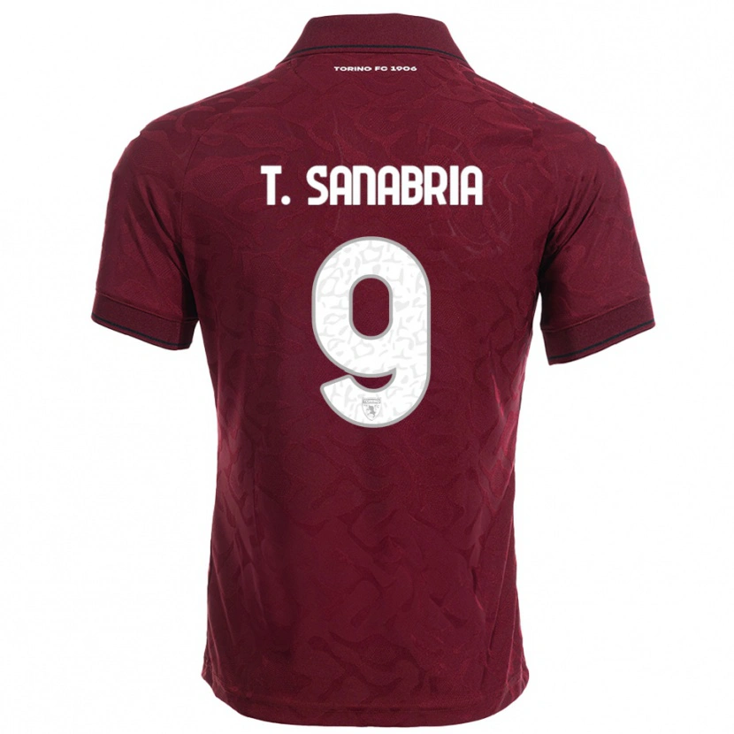 Danxen Herren Antonio Sanabria #9 Burgunderrot Weiß Heimtrikot Trikot 2025/26 T-Shirt Schweiz