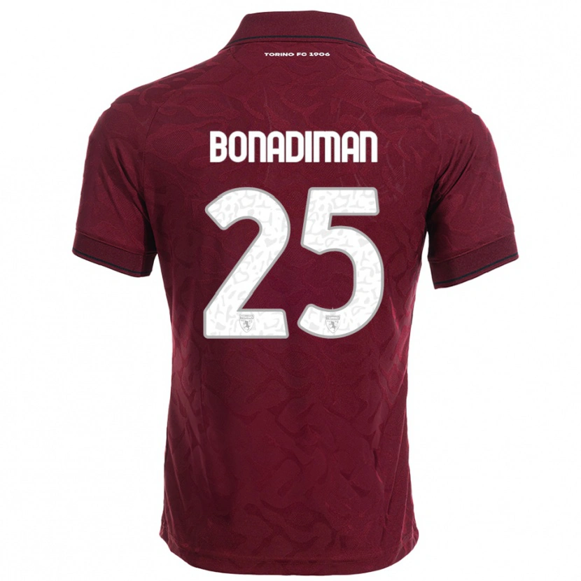 Danxen Herren Matteo Bonadiman #25 Burgunderrot Weiß Heimtrikot Trikot 2025/26 T-Shirt Schweiz