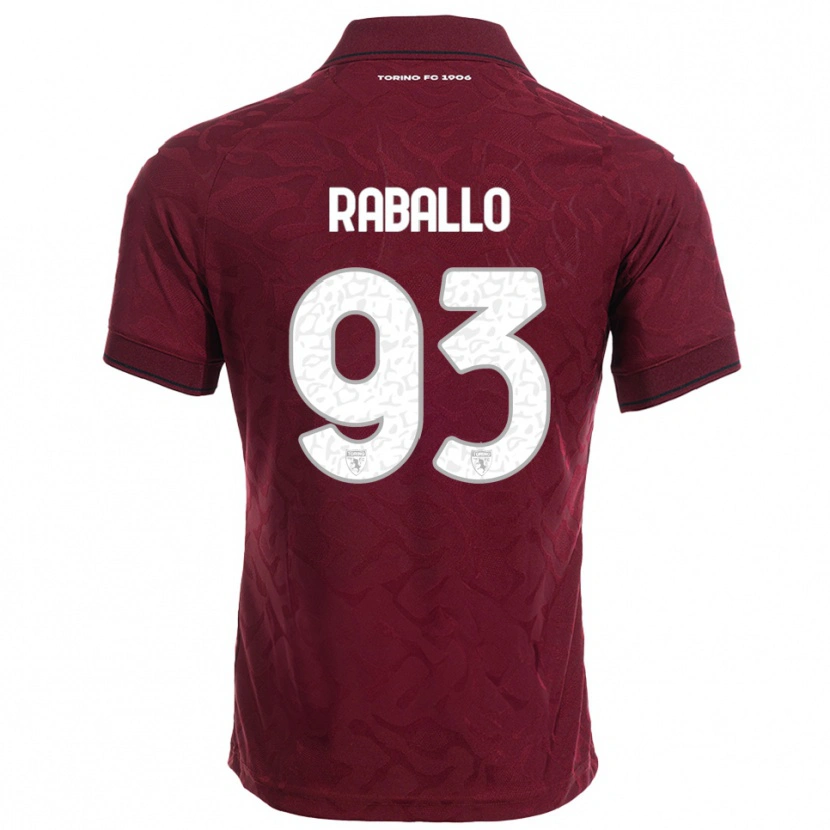 Danxen Herren Alessio Raballo #93 Burgunderrot Weiß Heimtrikot Trikot 2025/26 T-Shirt Schweiz