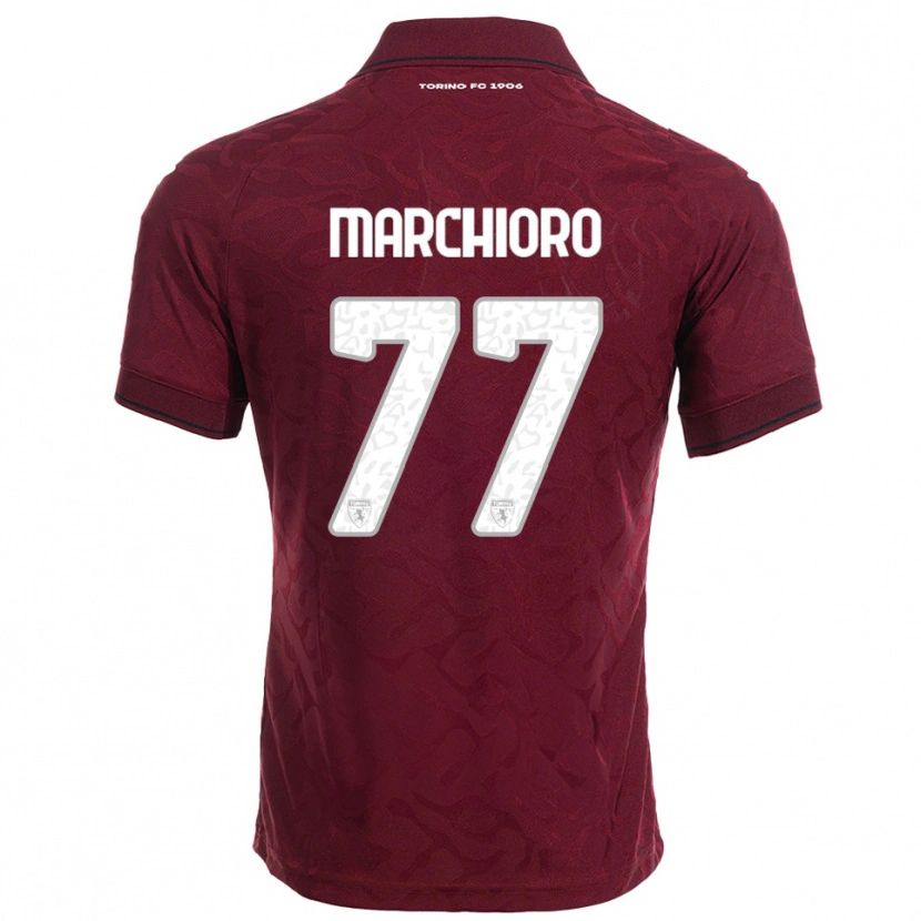Danxen Herren Raffaele Marchioro #77 Burgunderrot Weiß Heimtrikot Trikot 2025/26 T-Shirt Schweiz