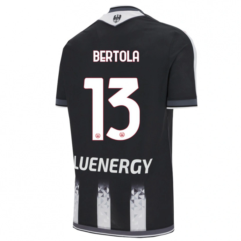 Danxen Herren Nicolò Bertola #13 Schwarz Weiß Heimtrikot Trikot 2025/26 T-Shirt Schweiz