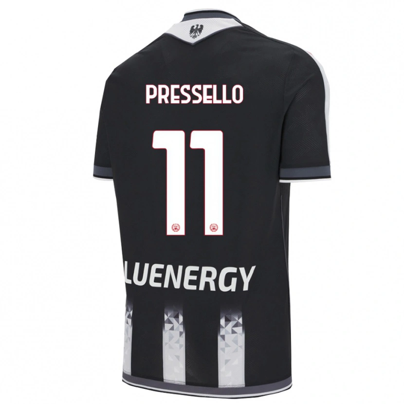 Danxen Herren Matteo Pressello #11 Schwarz Weiß Heimtrikot Trikot 2025/26 T-Shirt Schweiz