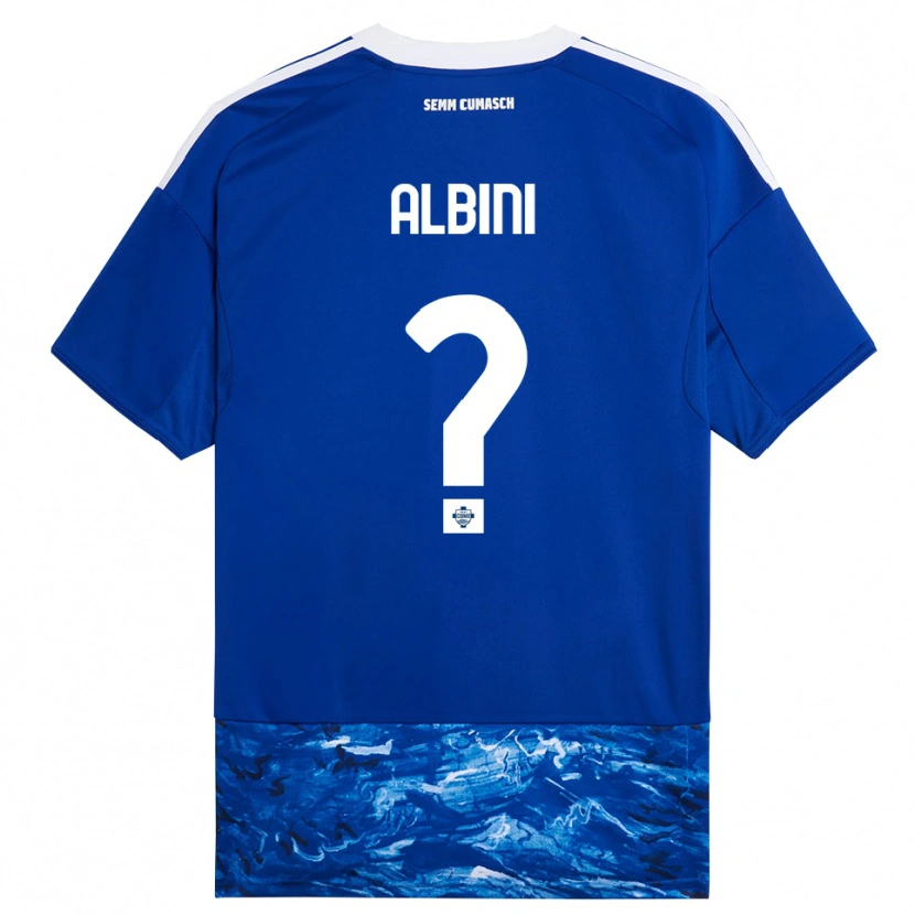 Danxen Herren Matteo Albini #0 Blau Weiß Heimtrikot Trikot 2025/26 T-Shirt Schweiz