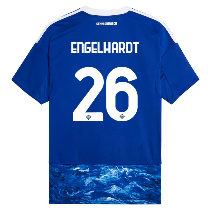 Danxen Herren Yannik Engelhardt #26 Blau Weiß Heimtrikot Trikot 2025/26 T-Shirt Schweiz