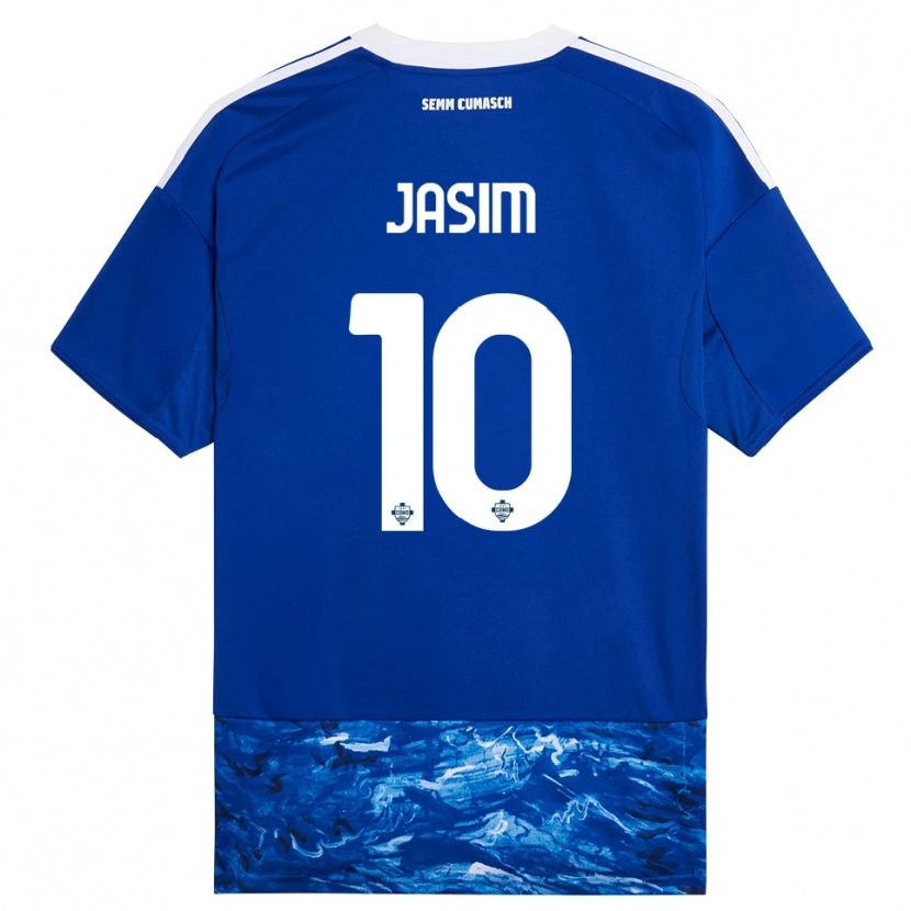 Danxen Herren Ali Jasim #10 Blau Weiß Heimtrikot Trikot 2025/26 T-Shirt Schweiz