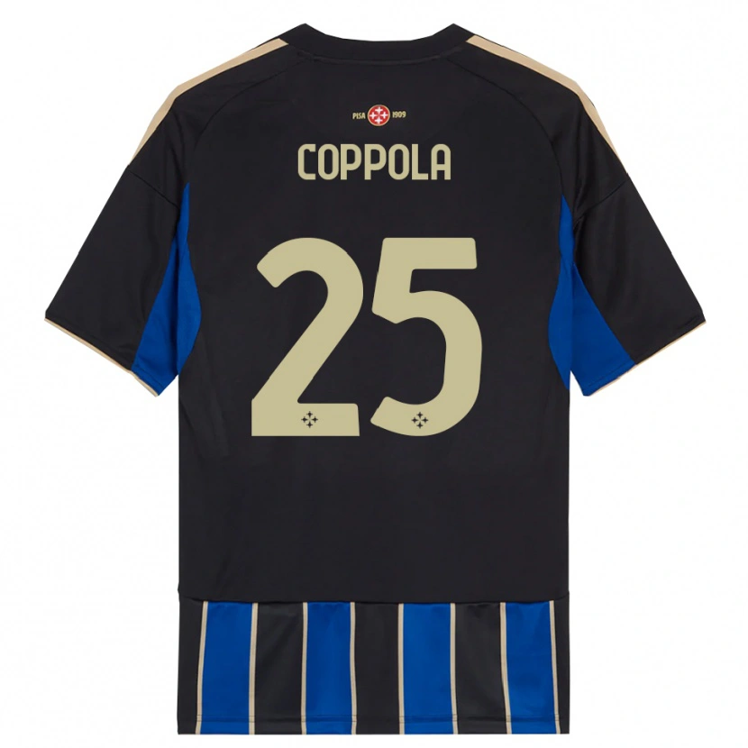 Danxen Herren Francesco Coppola #25 Schwarz Blau Heimtrikot Trikot 2025/26 T-Shirt Schweiz