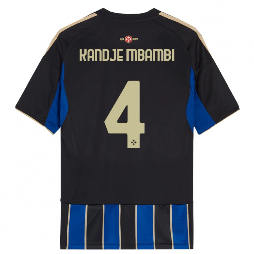 Danxen Herren Jeremy Kandje Mbambi #4 Schwarz Blau Heimtrikot Trikot 2025/26 T-Shirt Schweiz
